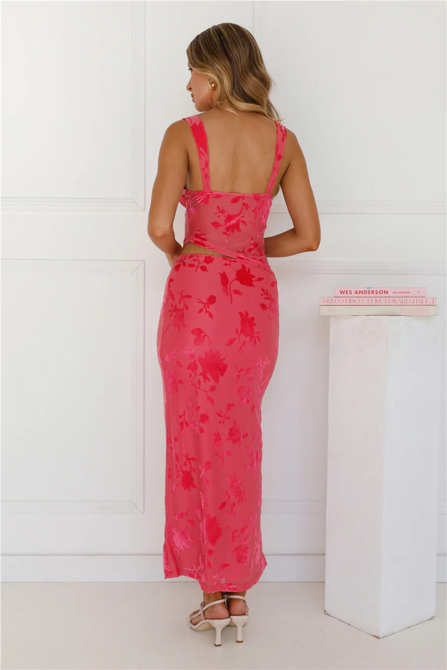 Garden Grove Maxi Skirt Pink