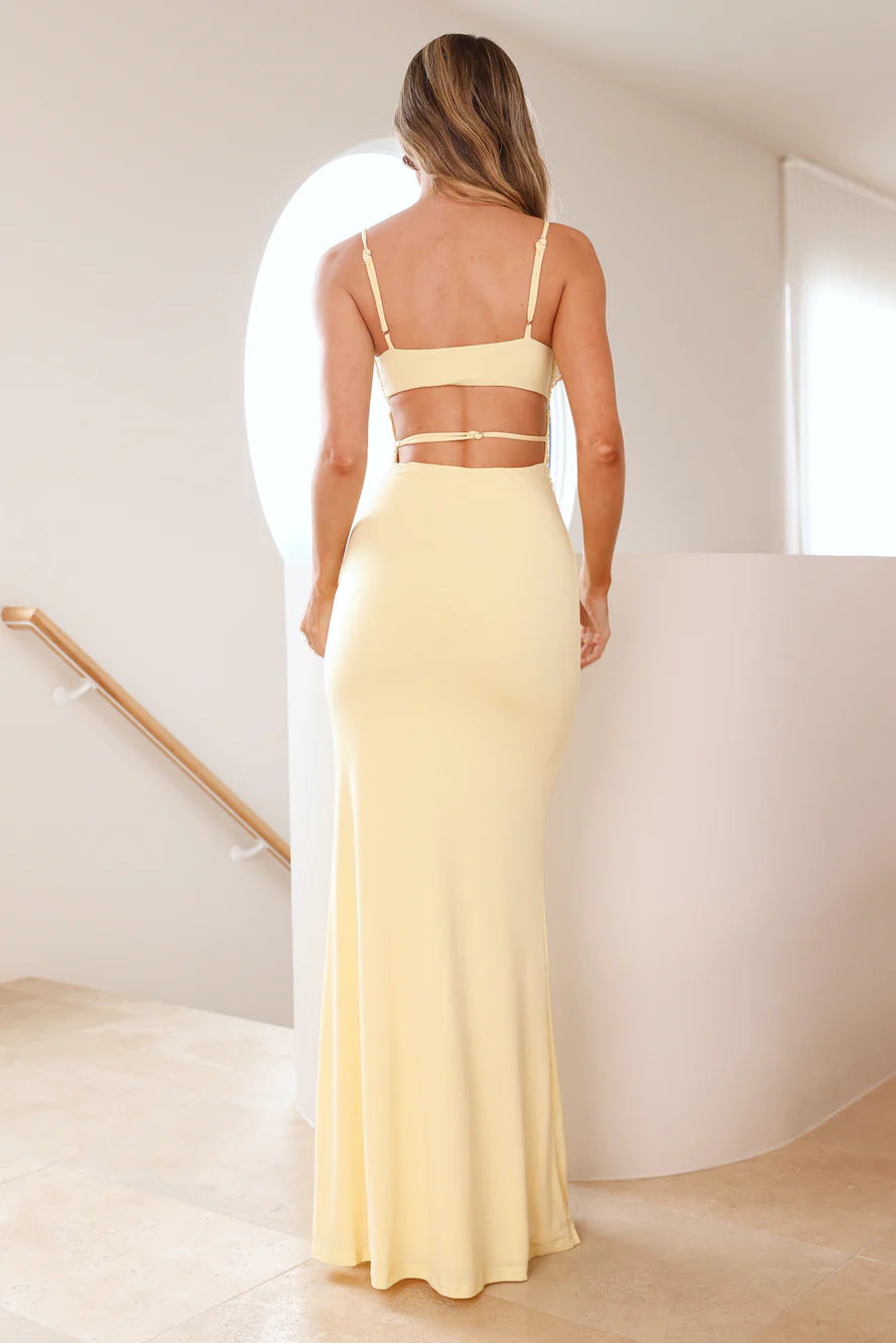 Celebrity Spotlight Maxi Dress Yellow