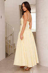 Enchanted Flora Maxi Dress Yellow