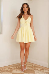 Turquoise Waters Mini Dress Yellow