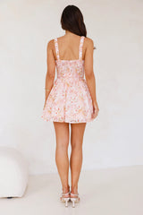 Sunlit Summer Mini Dress Pink