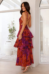 Nightfall Seduction Maxi Dress Purple