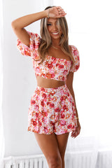 Vienna Rose Crop Top Floral
