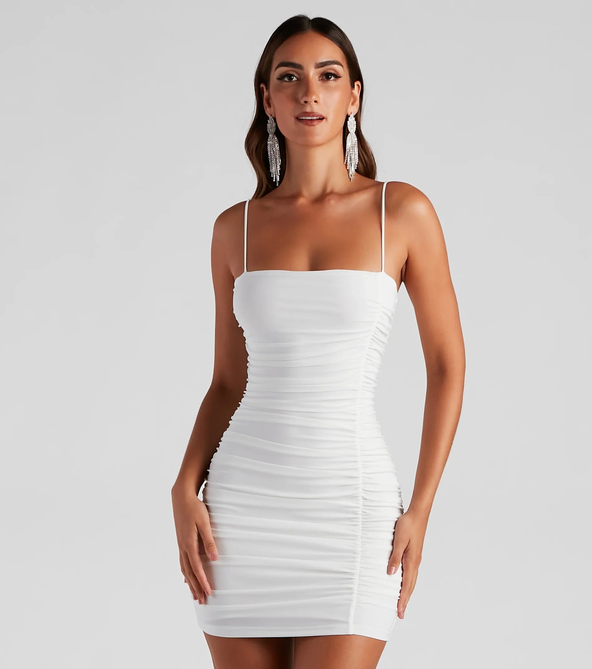 Level Up Ruched Mini Dress