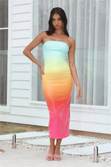 RUNAWAY Malibu Midi Dress Multi
