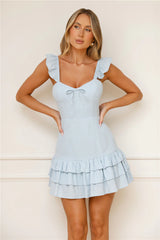 Sweet Escapes Mini Dress Blue