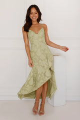 Touch Of Magic Midi Dress Green