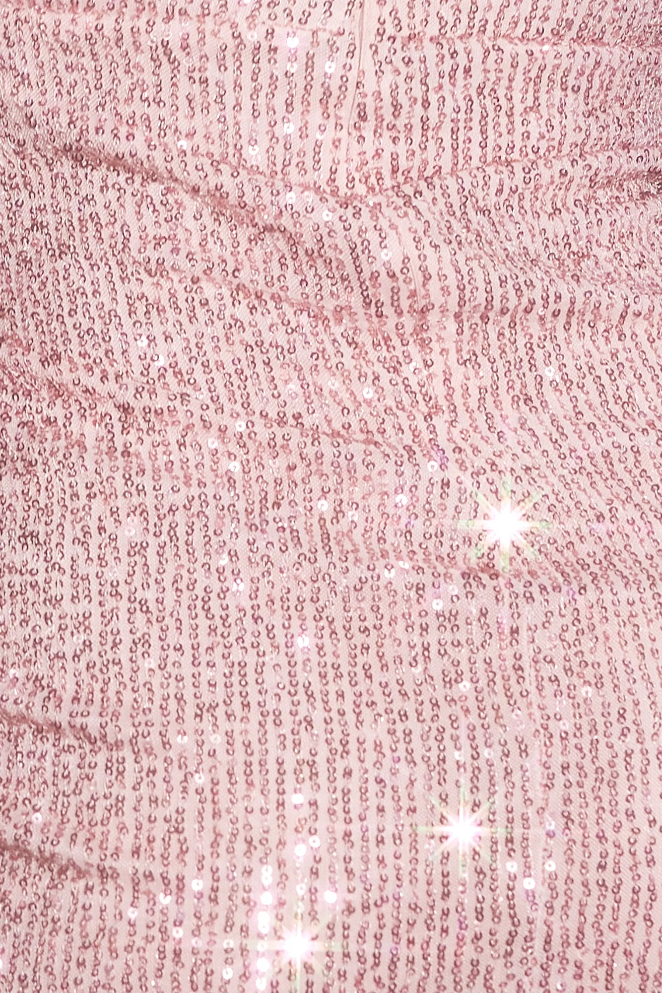 Zoe Sequin Mini Dress Light Pink