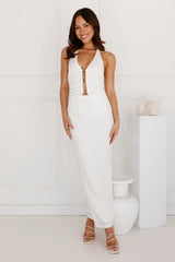 Mango Bay Halter Top White