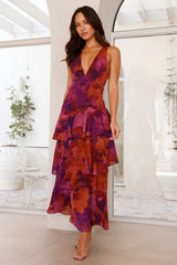 Nightfall Seduction Maxi Dress Purple
