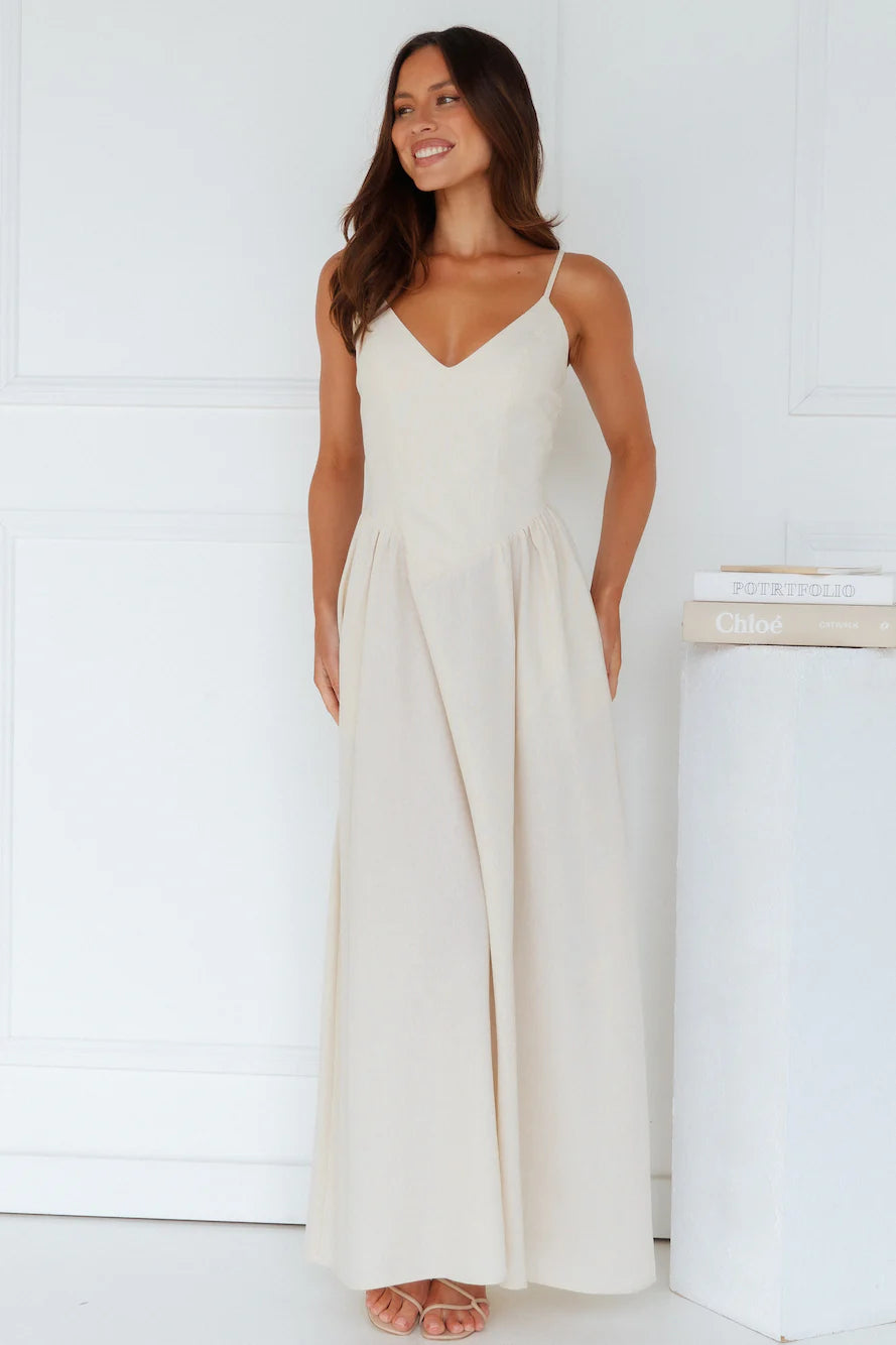 Zephy Maxi Dress Sand