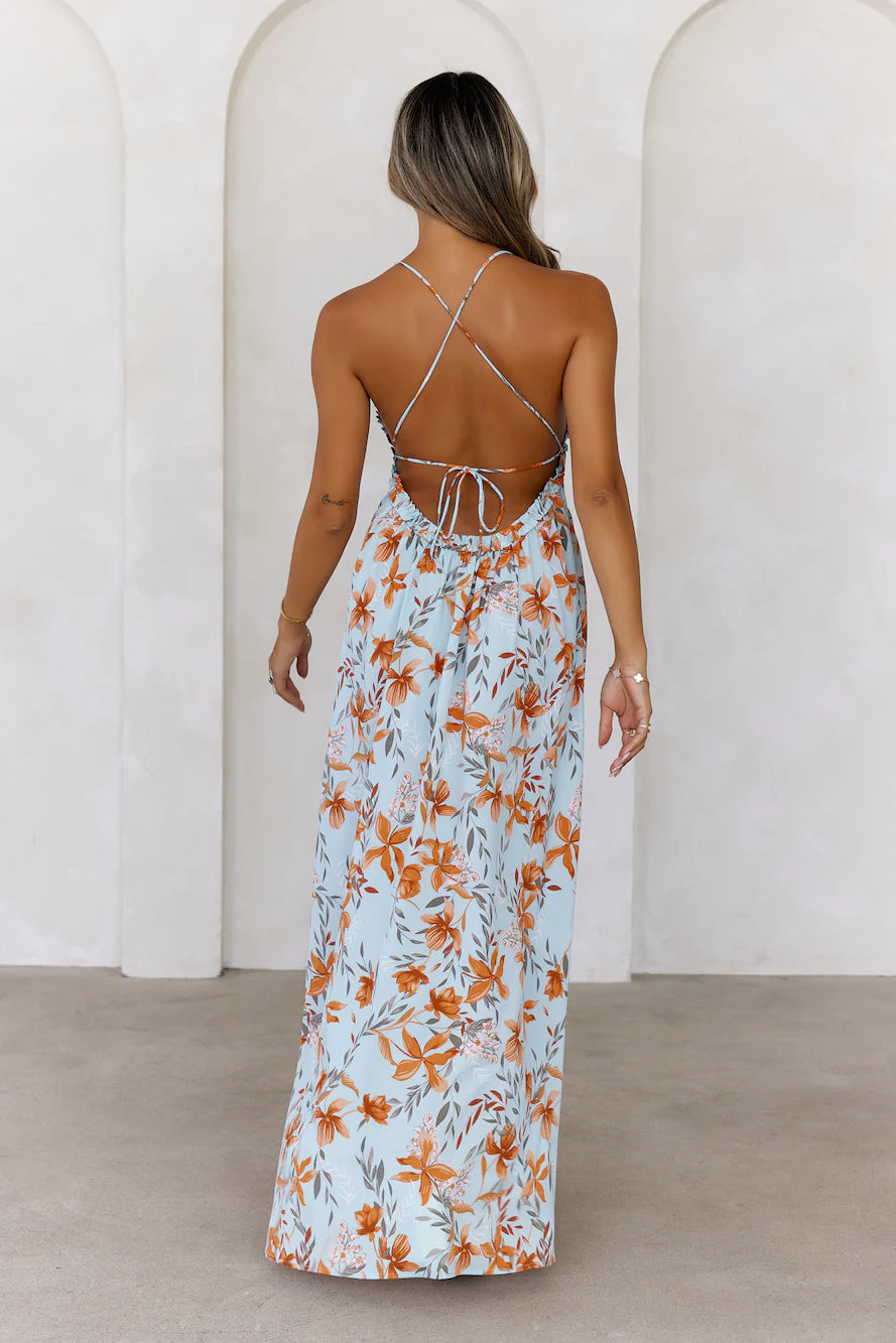 Whispers In The Garden Maxi Dress Mint