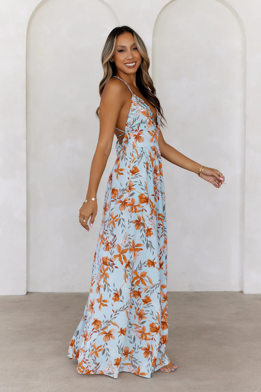 Whispers In The Garden Maxi Dress Mint