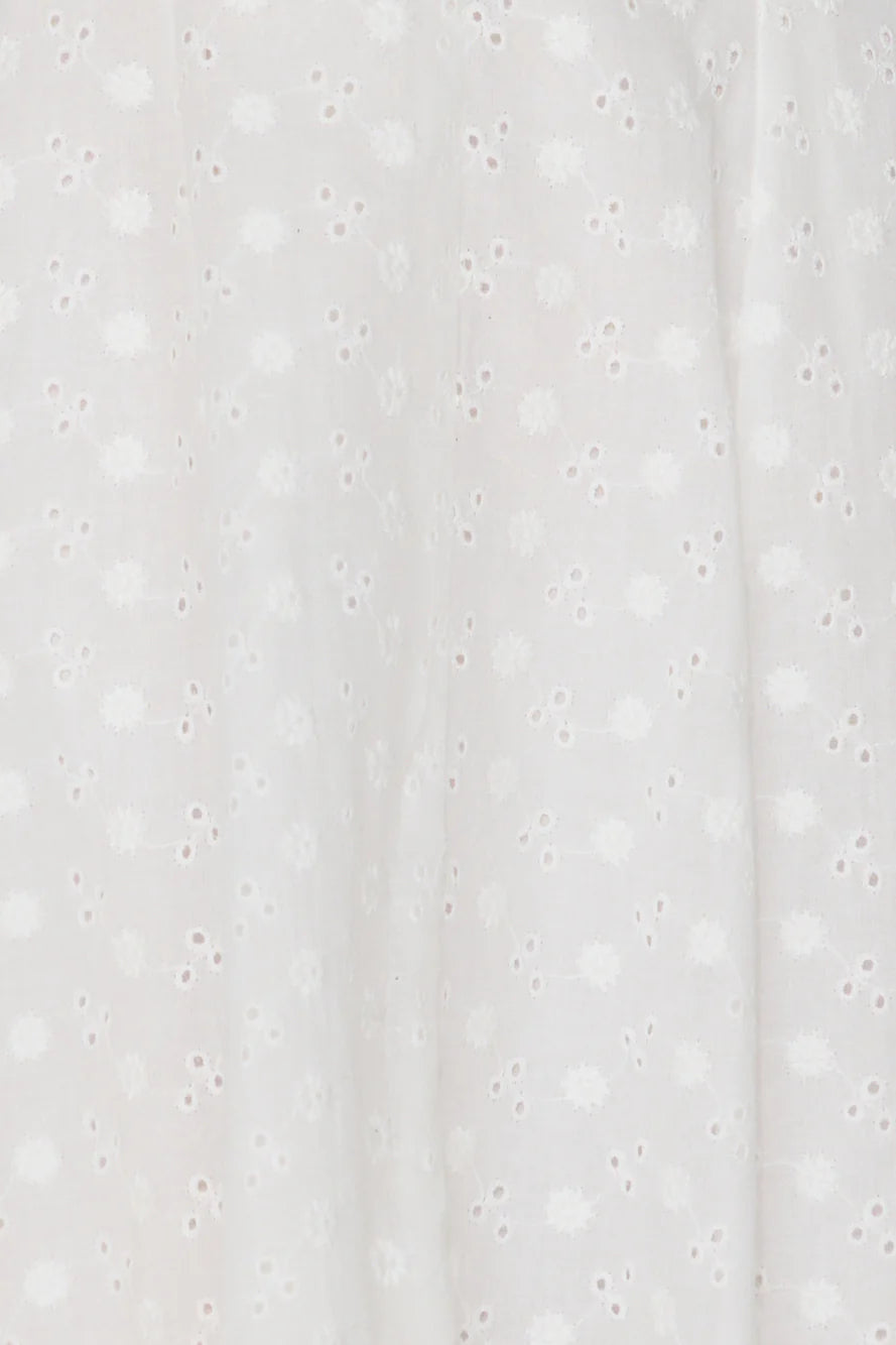 Twilight Rose Off Shoulder Mini Dress White