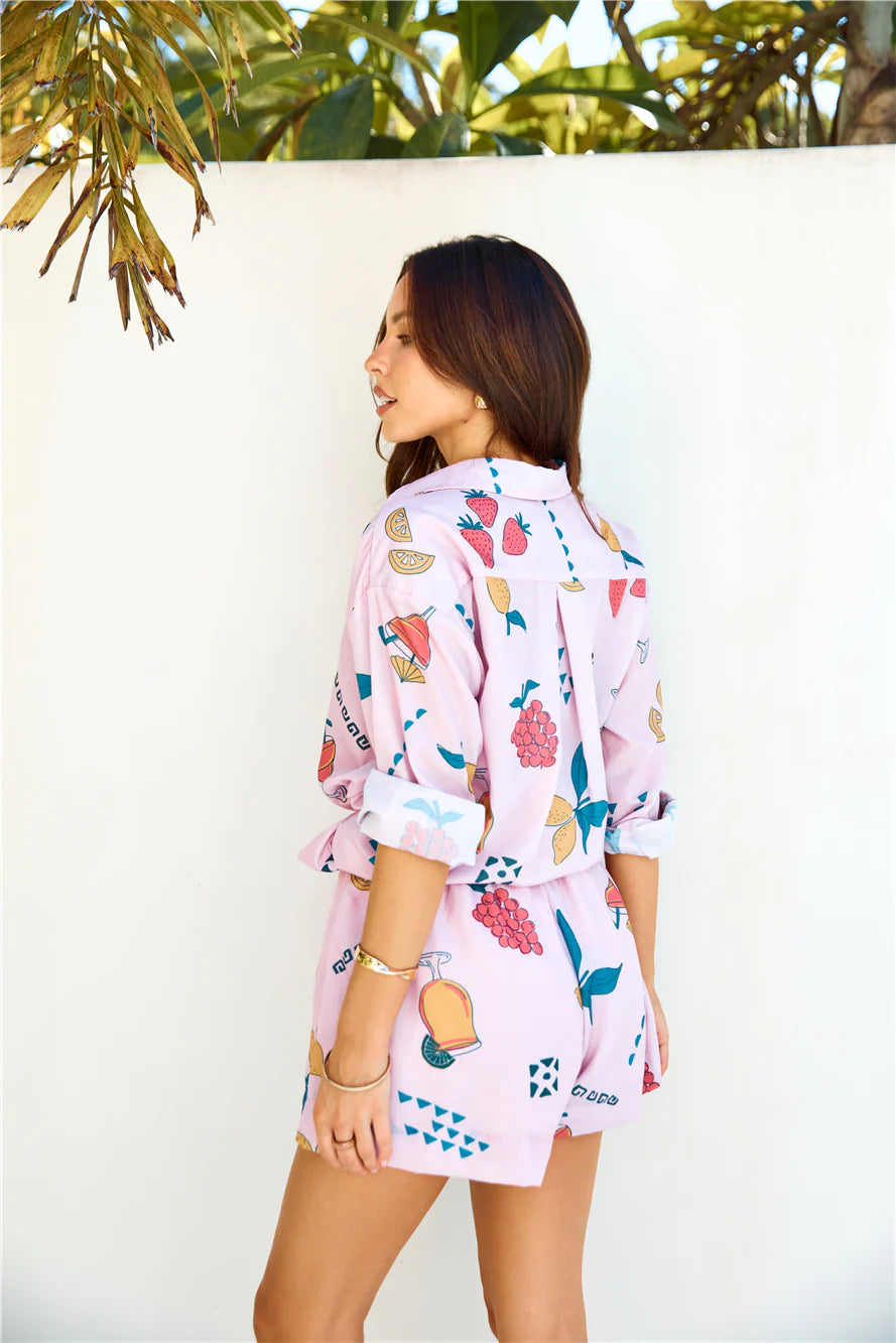Off The Vine Shorts Pink