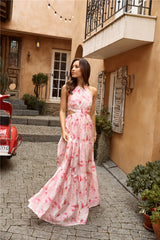 Sunset Soiree Maxi Dress Pink