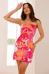 Sunshine Girl Strapless Mini Dress Pink