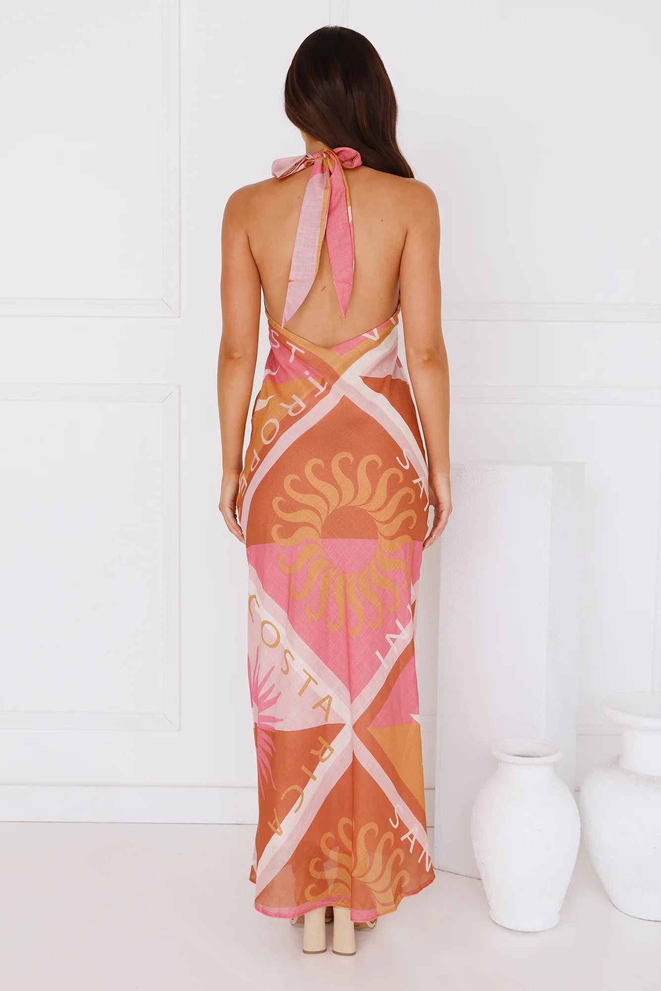 Vacation Vista Halter Maxi Dress Multi