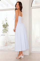 Beachside Joys Midi Dress Blue