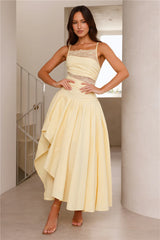 Enchanted Flora Maxi Dress Yellow