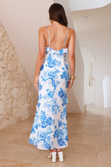 Sunshine Daisies Maxi Dress Blue