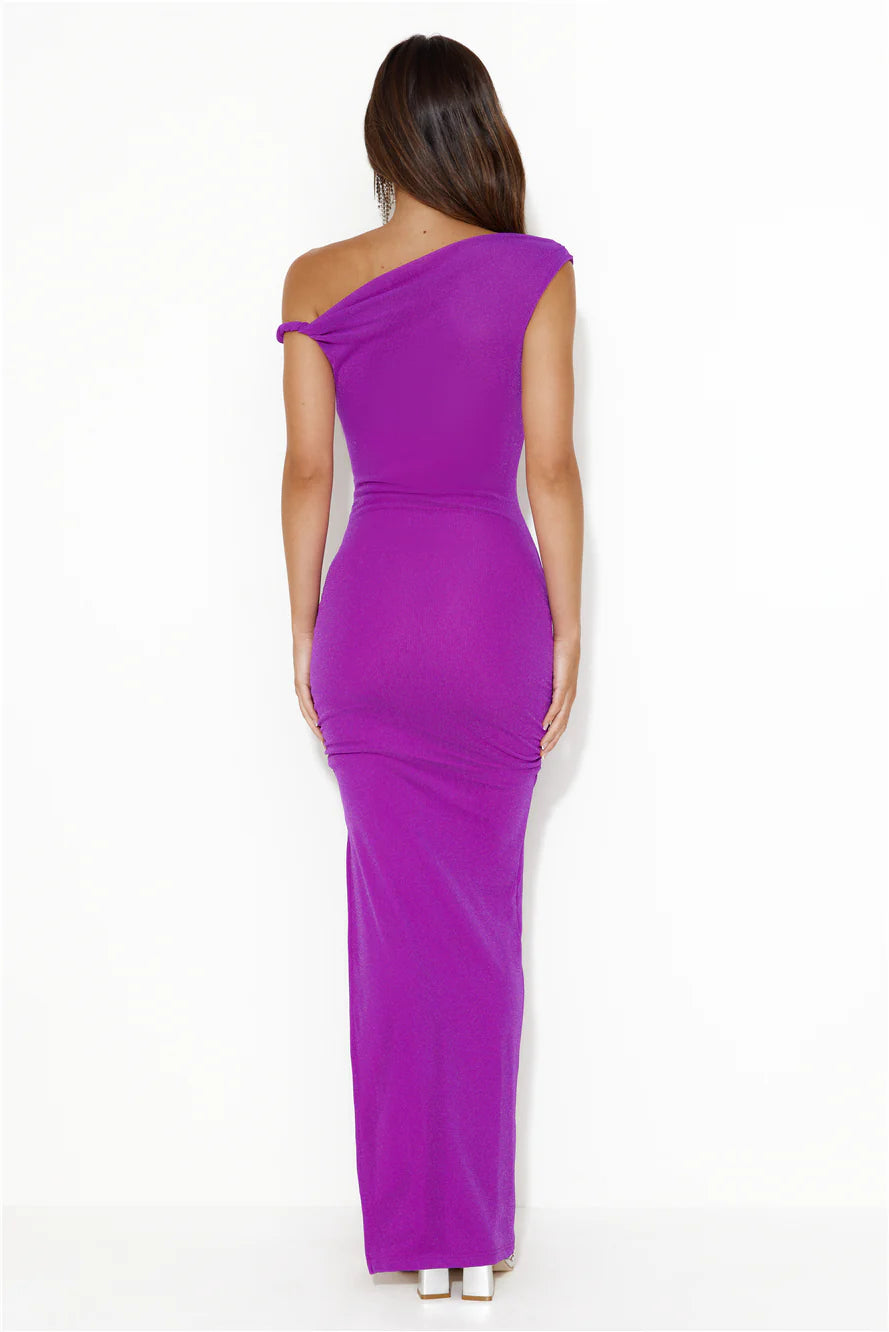 RUNAWAY Chyna Midi Dress Purple