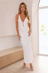Velvet Soft Maxi Dress White