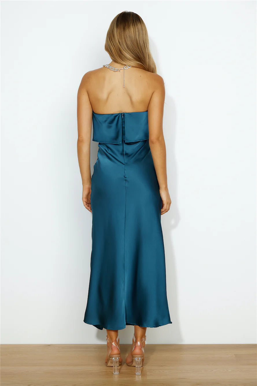 Sultry Mood Maxi Dress Teal