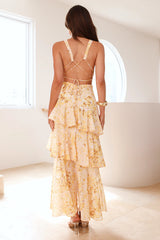 Waves Of Warmth Maxi Dress Yellow