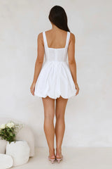 Volume Please Mini Dress White