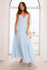 Sunlit Secrets Maxi Dress Blue