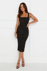 Untamed Midi Dress Black