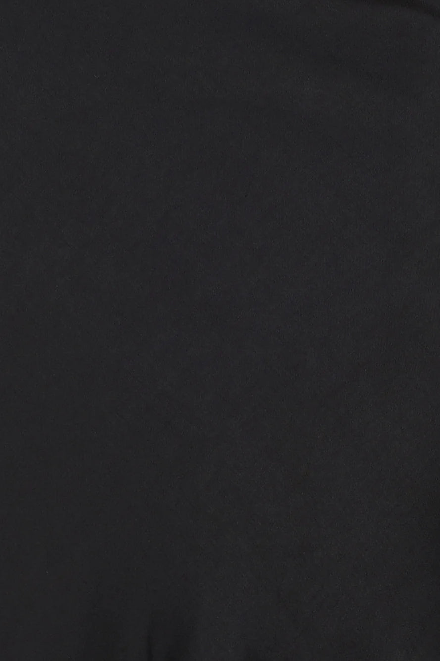 Wedding To Attend Satin Maxi Dress Black