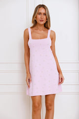 Dainty Daisy Mini Dress Pink