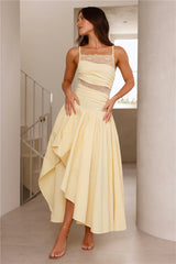 Enchanted Flora Maxi Dress Yellow