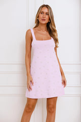 Dainty Daisy Mini Dress Pink