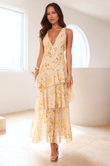 Waves Of Warmth Maxi Dress Yellow
