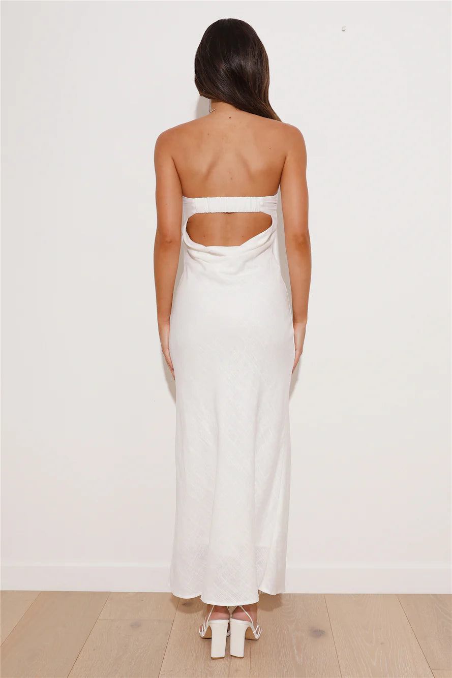 Sunset Party Maxi Dress White