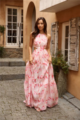 Sunset Soiree Maxi Dress Pink