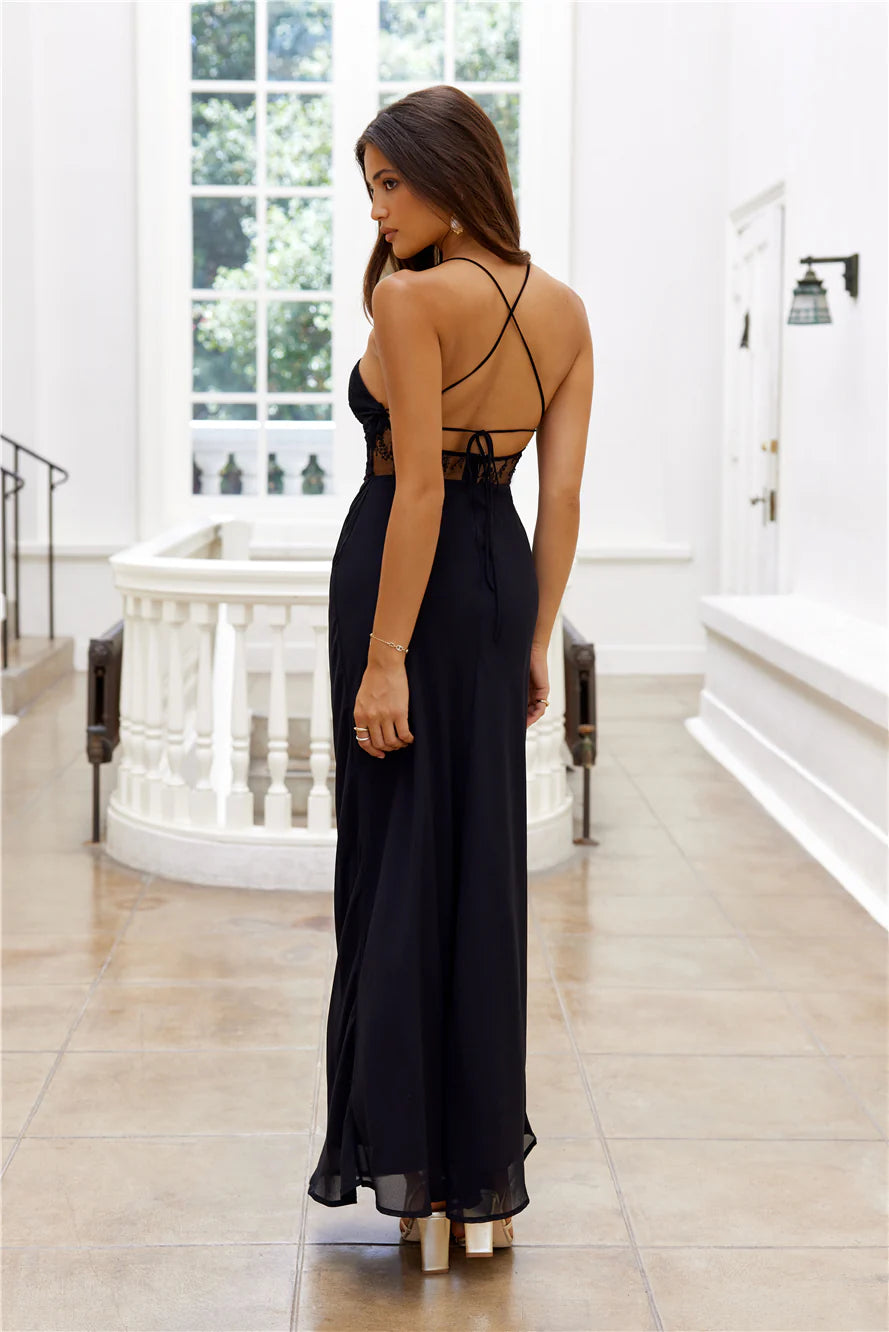 Watching You Maxi Dress Black