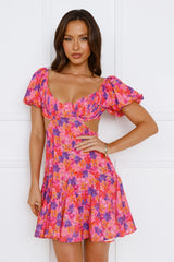 Vivid Words Dress Pink