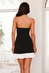 Reinventing Class Strapless Mini Dress Black