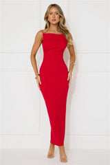 Touch Of Luxe Maxi Dress Red