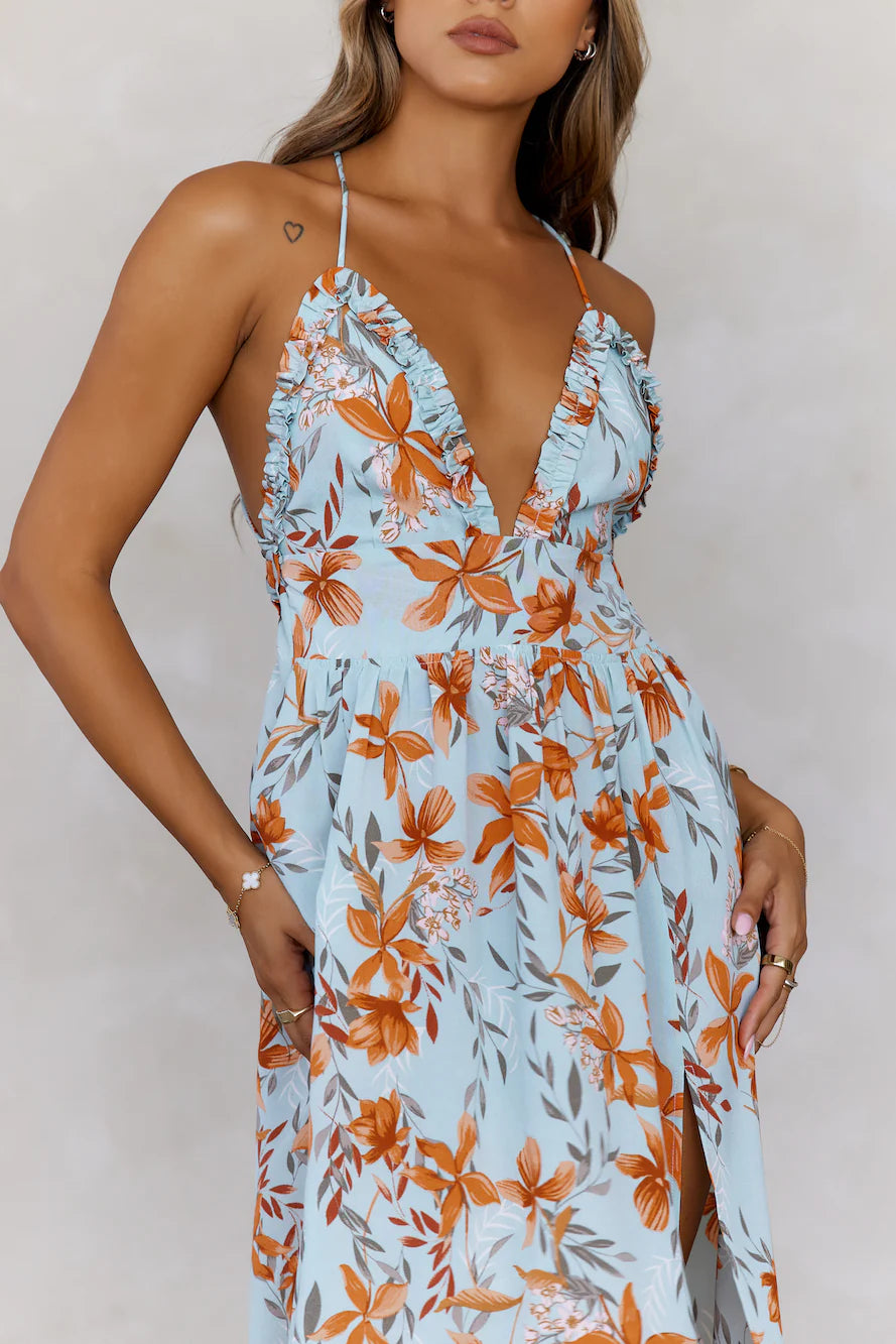 Whispers In The Garden Maxi Dress Mint